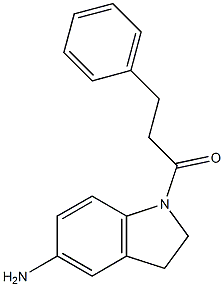 1-(5-amino-2,3-dihydro-1H-indol-1-yl)-3-phenylpropan-1-one 구조식 이미지