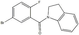 1-(5-bromo-2-fluorobenzoyl)indoline Structure