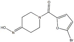 1-(5-bromo-2-furoyl)piperidin-4-one oxime 구조식 이미지