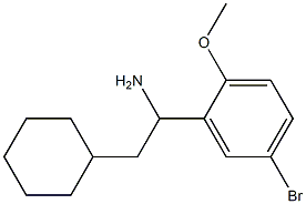 1-(5-bromo-2-methoxyphenyl)-2-cyclohexylethan-1-amine Structure