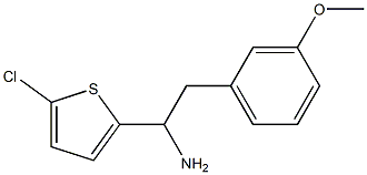 1-(5-chlorothiophen-2-yl)-2-(3-methoxyphenyl)ethan-1-amine Structure