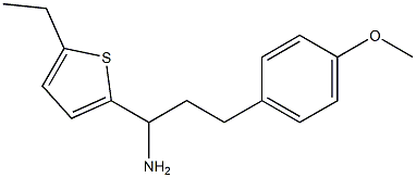 1-(5-ethylthiophen-2-yl)-3-(4-methoxyphenyl)propan-1-amine Structure