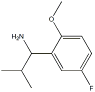 1-(5-fluoro-2-methoxyphenyl)-2-methylpropan-1-amine Structure
