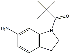 1-(6-amino-2,3-dihydro-1H-indol-1-yl)-2,2-dimethylpropan-1-one Structure