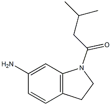 1-(6-amino-2,3-dihydro-1H-indol-1-yl)-3-methylbutan-1-one 구조식 이미지