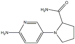 1-(6-aminopyridin-3-yl)pyrrolidine-2-carboxamide Structure