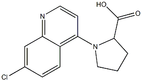 1-(7-chloroquinolin-4-yl)pyrrolidine-2-carboxylic acid 구조식 이미지