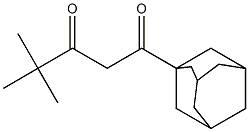 1-(adamantan-1-yl)-4,4-dimethylpentane-1,3-dione 구조식 이미지
