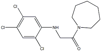 1-(azepan-1-yl)-2-[(2,4,5-trichlorophenyl)amino]ethan-1-one 구조식 이미지