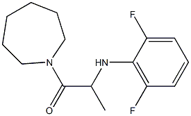 1-(azepan-1-yl)-2-[(2,6-difluorophenyl)amino]propan-1-one Structure