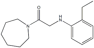 1-(azepan-1-yl)-2-[(2-ethylphenyl)amino]ethan-1-one 구조식 이미지
