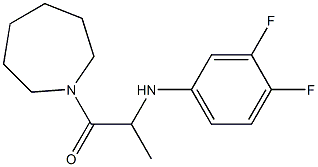 1-(azepan-1-yl)-2-[(3,4-difluorophenyl)amino]propan-1-one 구조식 이미지