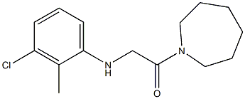 1-(azepan-1-yl)-2-[(3-chloro-2-methylphenyl)amino]ethan-1-one Structure