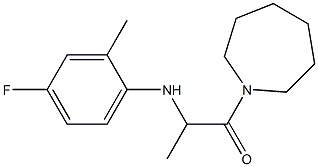 1-(azepan-1-yl)-2-[(4-fluoro-2-methylphenyl)amino]propan-1-one 구조식 이미지