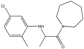 1-(azepan-1-yl)-2-[(5-chloro-2-methylphenyl)amino]propan-1-one Structure
