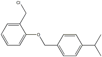 1-(chloromethyl)-2-{[4-(propan-2-yl)phenyl]methoxy}benzene Structure