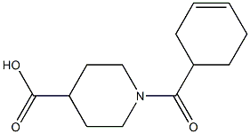 1-(cyclohex-3-en-1-ylcarbonyl)piperidine-4-carboxylic acid Structure