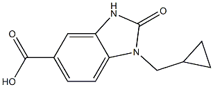 1-(cyclopropylmethyl)-2-oxo-2,3-dihydro-1H-1,3-benzodiazole-5-carboxylic acid Structure