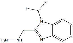 1-(difluoromethyl)-2-(hydrazinomethyl)-1H-benzimidazole Structure