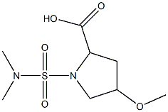 1-(dimethylsulfamoyl)-4-methoxypyrrolidine-2-carboxylic acid Structure