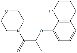 1-(morpholin-4-yl)-2-(1,2,3,4-tetrahydroquinolin-8-yloxy)propan-1-one Structure