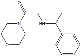 1-(morpholin-4-yl)-2-[(1-phenylethyl)amino]ethan-1-one Structure