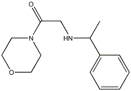 1-(morpholin-4-yl)-2-[(1-phenylethyl)amino]ethan-1-one 구조식 이미지