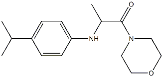 1-(morpholin-4-yl)-2-{[4-(propan-2-yl)phenyl]amino}propan-1-one 구조식 이미지