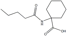 1-(pentanoylamino)cyclohexanecarboxylic acid 구조식 이미지