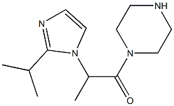 1-(piperazin-1-yl)-2-[2-(propan-2-yl)-1H-imidazol-1-yl]propan-1-one Structure