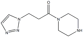 1-(piperazin-1-yl)-3-(1H-1,2,3-triazol-1-yl)propan-1-one Structure