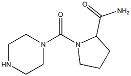 1-(piperazin-1-ylcarbonyl)pyrrolidine-2-carboxamide 구조식 이미지