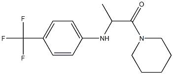 1-(piperidin-1-yl)-2-{[4-(trifluoromethyl)phenyl]amino}propan-1-one Structure