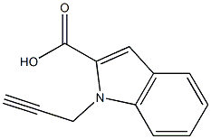 1-(prop-2-yn-1-yl)-1H-indole-2-carboxylic acid 구조식 이미지