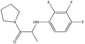 1-(pyrrolidin-1-yl)-2-[(2,3,4-trifluorophenyl)amino]propan-1-one Structure