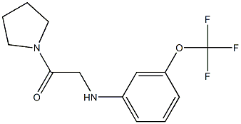 1-(pyrrolidin-1-yl)-2-{[3-(trifluoromethoxy)phenyl]amino}ethan-1-one Structure