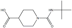 1-(tert-butylcarbamoyl)piperidine-4-carboxylic acid 구조식 이미지