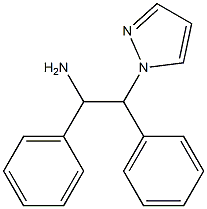 1,2-diphenyl-2-(1H-pyrazol-1-yl)ethan-1-amine 구조식 이미지