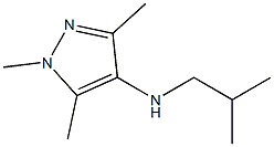 1,3,5-trimethyl-N-(2-methylpropyl)-1H-pyrazol-4-amine Structure