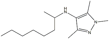 1,3,5-trimethyl-N-(octan-2-yl)-1H-pyrazol-4-amine Structure