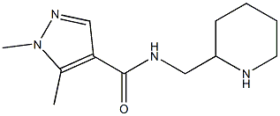 1,5-dimethyl-N-(piperidin-2-ylmethyl)-1H-pyrazole-4-carboxamide 구조식 이미지