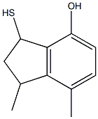 1,7-dimethyl-3-sulfanyl-2,3-dihydro-1H-inden-4-ol 구조식 이미지