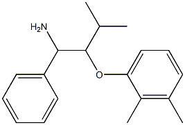 1-[(1-amino-3-methyl-1-phenylbutan-2-yl)oxy]-2,3-dimethylbenzene Structure