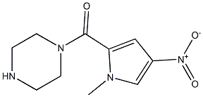 1-[(1-methyl-4-nitro-1H-pyrrol-2-yl)carbonyl]piperazine 구조식 이미지