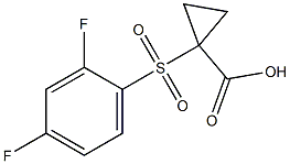 1-[(2,4-difluorophenyl)sulfonyl]cyclopropanecarboxylic acid Structure