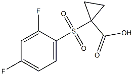 1-[(2,4-difluorophenyl)sulfonyl]cyclopropanecarboxylic acid 구조식 이미지