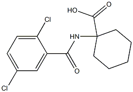 1-[(2,5-dichlorobenzene)amido]cyclohexane-1-carboxylic acid Structure