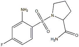 1-[(2-amino-4-fluorobenzene)sulfonyl]pyrrolidine-2-carboxamide Structure