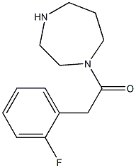 1-[(2-fluorophenyl)acetyl]-1,4-diazepane Structure