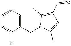 1-[(2-fluorophenyl)methyl]-2,5-dimethyl-1H-pyrrole-3-carbaldehyde Structure